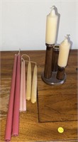 Candles & candle holder
