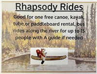 Canoe, kayak, tube, paddleboard rental +