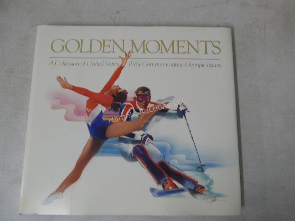 Book of "Golden Moments" of US Olympic stamp iss