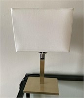 BRUSHED METAL TABLE LAMP