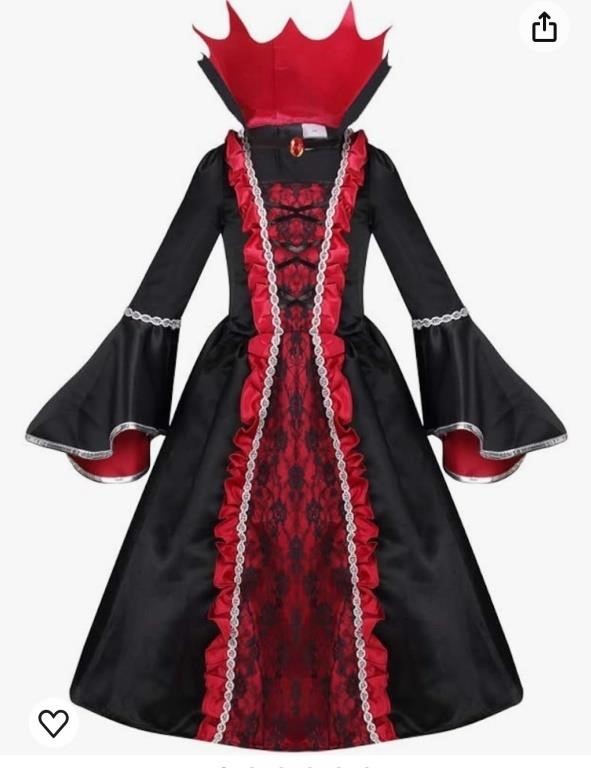 yolsun Vampire Costume for Girls age 10-12