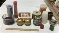 Candle lot w/ holders