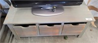 3 DRAWER WOODEN MEDIA STAND