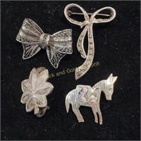 Brooches Marked 925 Silver