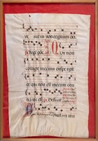 15th C. Medieval Antiphonal Leaf Manuscript
