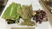 Decorations w/ faux leaves