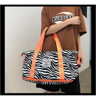 Zebra print Travel Tote Bag Duffle Bag