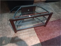 Glass TV stand