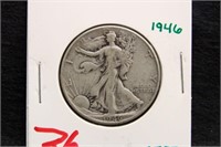 1946 WALKING LIBERTY HALF DOLLAR COIN
