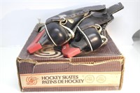 USED BAUER SKATES & HOCKEY SKATE BOX-SIZE 12