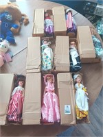 Dolls in original boxes