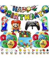 2 packs Marios Birthday Party Decoration Supplies