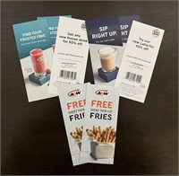 A & W drink coupons :