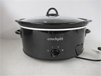 Crock-Pot Manual 7 Qt Oval Slow Cooker, Black
