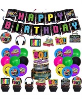 (2)80s Theme Birthday Party Supplies, Include 8