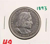 1893 COLUMBIAN EXPOSITION HALF DOLLAR COIN