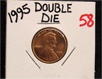 1995 DOUBLE DIE  MS69 RED LINCOLN CENT