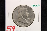 1962 D FRANKLIN HALF DOLLAR COIN