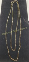 Extra Long Marked 925 Italy Chain Necklace