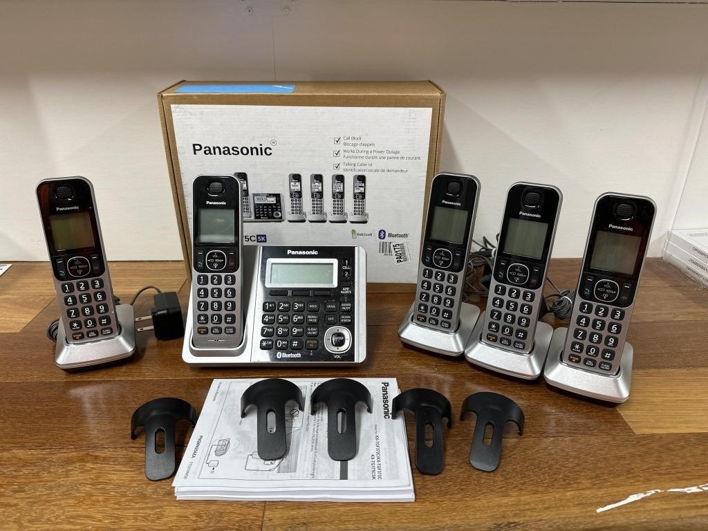 Panasonic 5 Wireless Phones Set