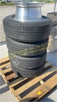 4 ct p 235/75 r 15 tires with rims