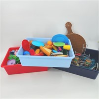 Totes of Kids Kitchen Toy Food & Cooking Utensils