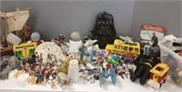 Large group of toys, Star Wars, etc.