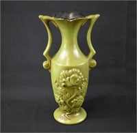 Tall ROYAL HAEGER Green Urn Vase