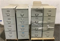 (8) Assorted Filing Cabinets