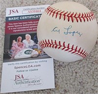 Al Lopez Signed OAL Baseball JSA Authenticated