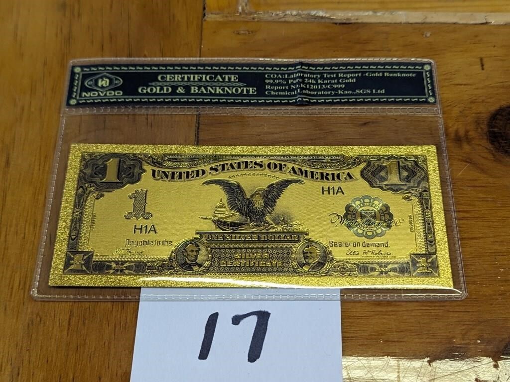 $1 Gold Banknote
