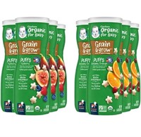 2 Gerber Baby Snacks Organic Puffs Variety Pack