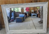 FRAMED BEVELED MIRROR