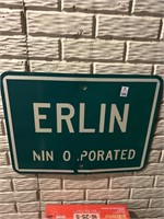 Erlin Corporated Metal Sign