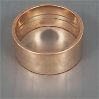 14K gold wide bande - 11.6 grams; size 11