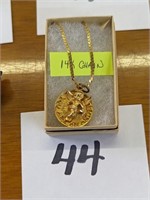 14K Gold 3.9g Chain with Pendant