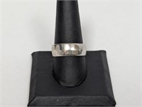 .925 Sterling Silver Band Sz 10