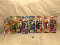Variety of Vintage PEZ Dispensers With Candy