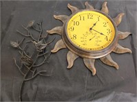 TEA CANDLE HOLDER AND CLOCK