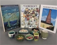 Group of small Moorcroft pottery pieces including