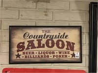 The Countryside Saloon Hanging sign