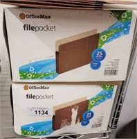 OFFICE MAX FILE POCKETS