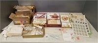 Large group of stamps, covers, some unused,