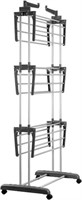 Foldable 3 Tiers Stainless Steel Clothes Airer
