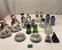 variety of salt and pepper shakers