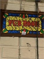 Wooden Framed Pub Room Hanging Sign