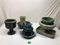 Lot of Hull Planters and Haeger Pottery