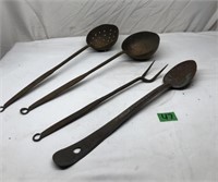 Vintage Cooking Supplies Rusty Copper