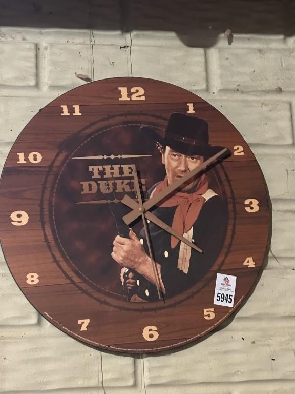 John Wayne The Duke Clock