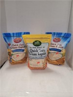 3 @ 1kg bag quick oats
